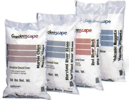 Marble chips, Maryland River Stone, Red River Rock, Volcanic Nuggets